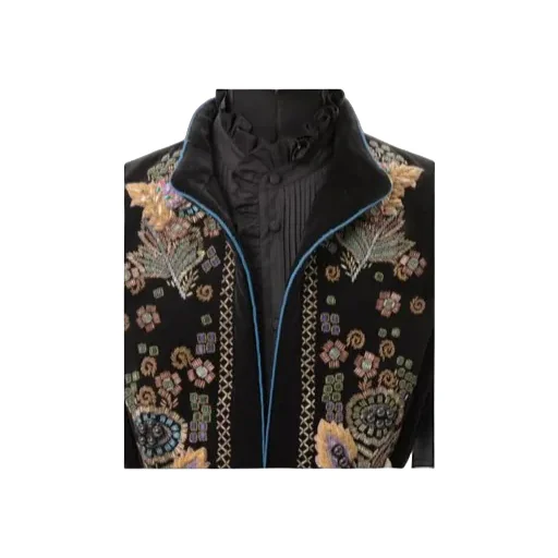 Beaded Velvet Overshirt