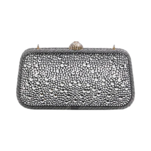 Valentino Garavani Carry Secrets Minaudiere With Rhinestones