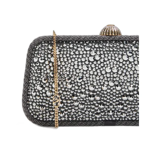 Valentino Garavani Carry Secrets Minaudiere With Rhinestones