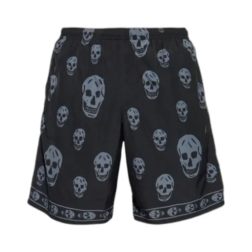 Alexander Mcqueen Skull Printed Swim Shorts