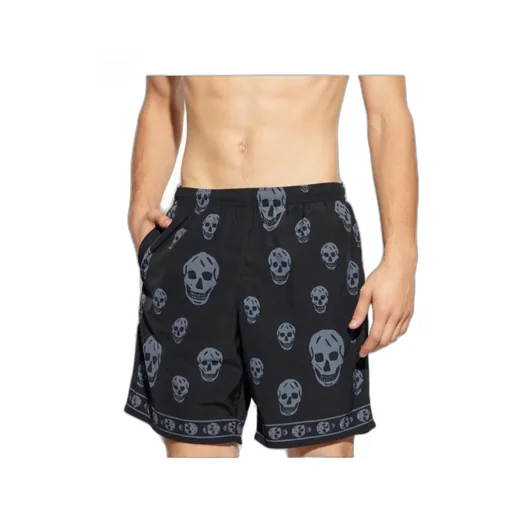 Alexander Mcqueen Skull Printed Swim Shorts