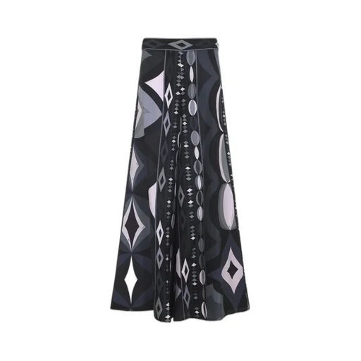Emilio Pucci Geometric Silk Skirt