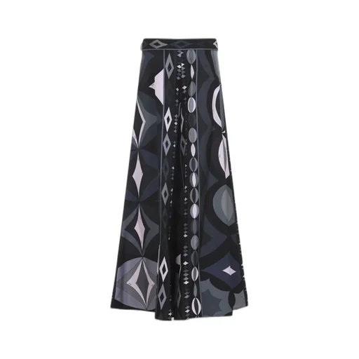 Emilio Pucci Geometric Silk Skirt