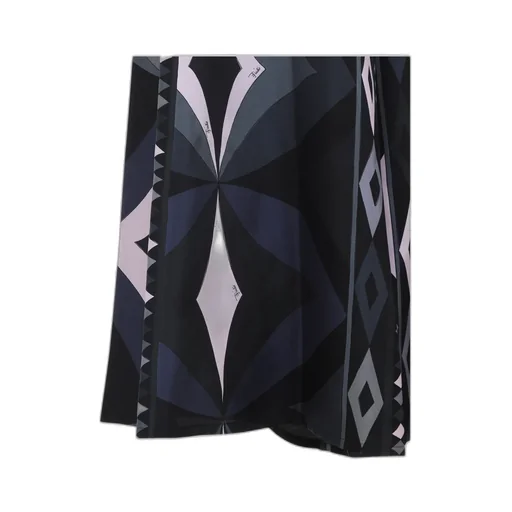 Emilio Pucci Geometric Silk Skirt