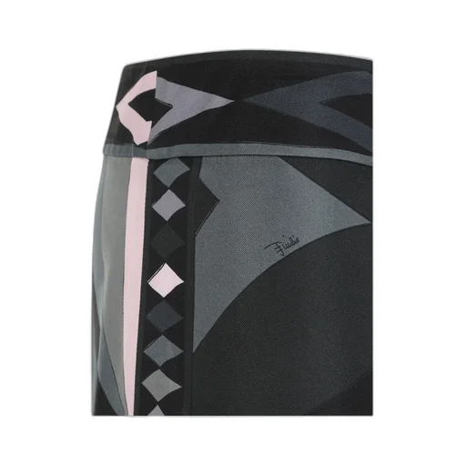 Emilio Pucci Geometric Silk Skirt