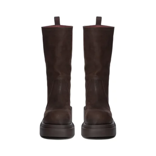 60Mm Platform Leather Boots