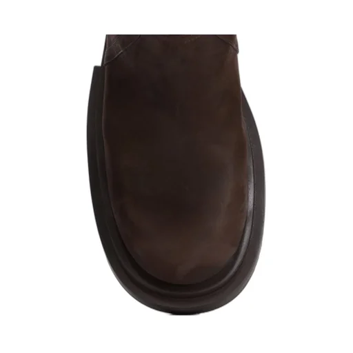 60Mm Platform Leather Boots