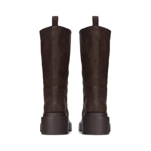60Mm Platform Leather Boots