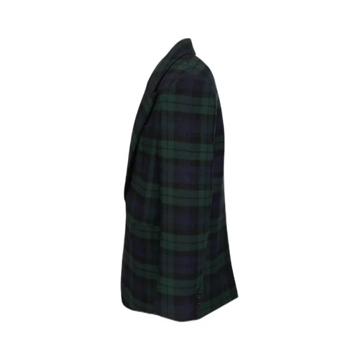 Saint Laurent Tartan Single-Breasted Jacket