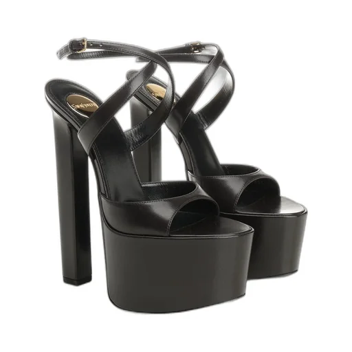Saint Laurent Rossy Platform Sandals