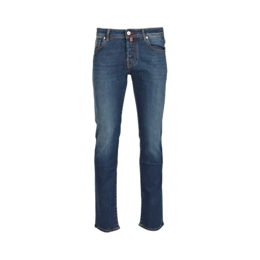 Jacob Cohen Logo Patch Slim-Fit Jeans