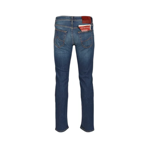 Jacob Cohen Logo Patch Slim-Fit Jeans