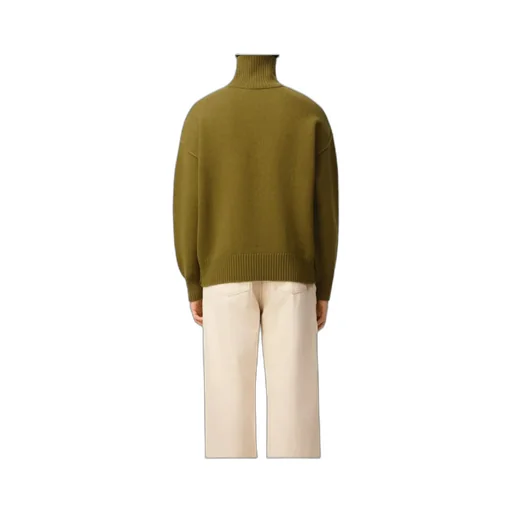 Ami Paris Ami De Coeur Funnel Knitted Jumper