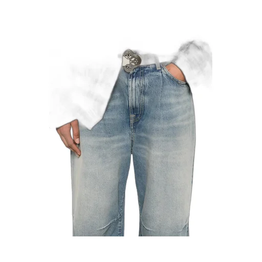 Belt Loop Denim Trousers