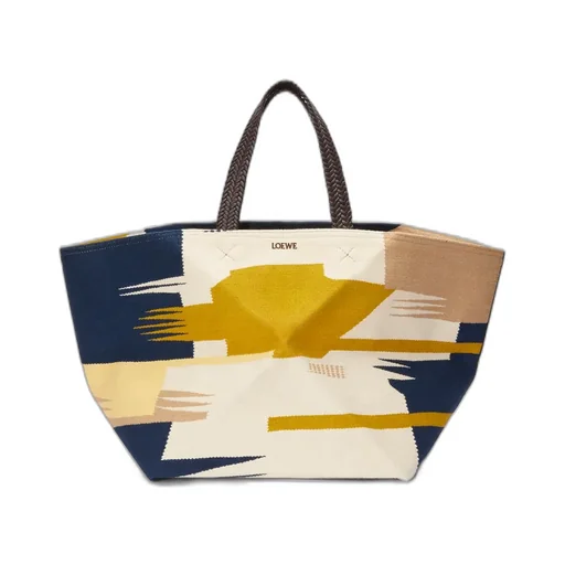Canvas Jigsaw Folding Handbag