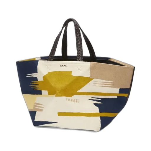 Canvas Jigsaw Folding Handbag
