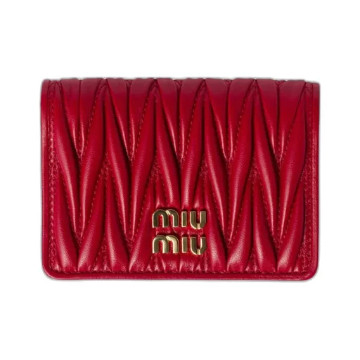 Matelassé Nappa Leather Card Holder