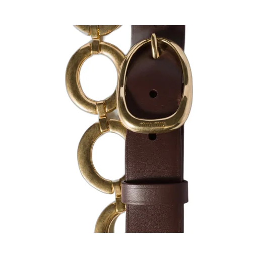 Leather And Metal Belt