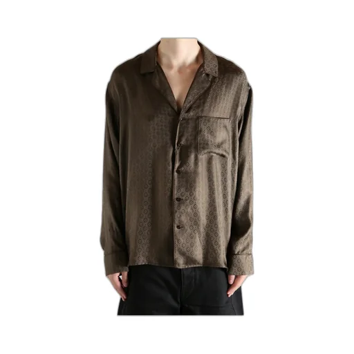 Saint Laurent Collared Long-Sleeve Shirt