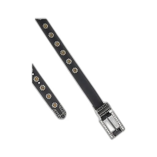 Golden Goose Deluxe Brand Flower Studded Buckle Belt