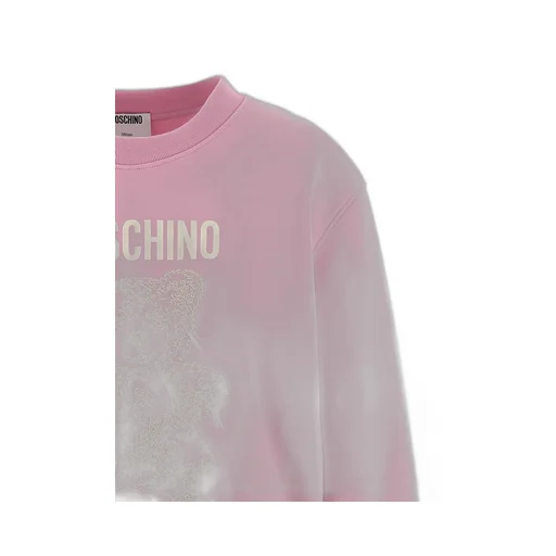 Moschino Teddy Bear Embroidered Crewneck Sweatshirt
