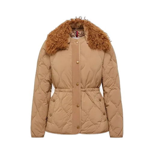 Moncler Quintin 3-In-1 Shearling-Trimmed Short Quilted Jacket