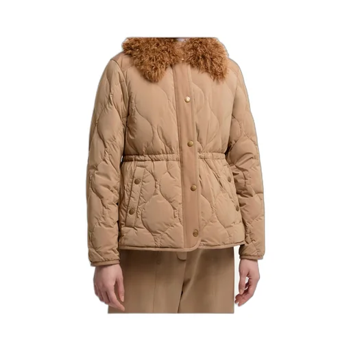 Moncler Quintin 3-In-1 Shearling-Trimmed Short Quilted Jacket