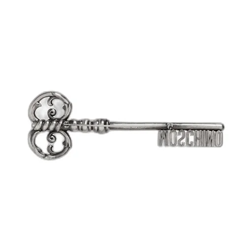 Moschino Logo Detailed Brooch