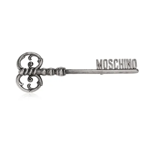 Moschino Logo Detailed Brooch