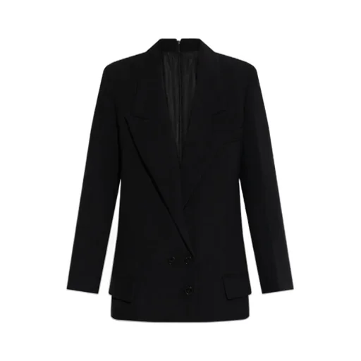 Double-Breasted Peak-Lapel Jacket