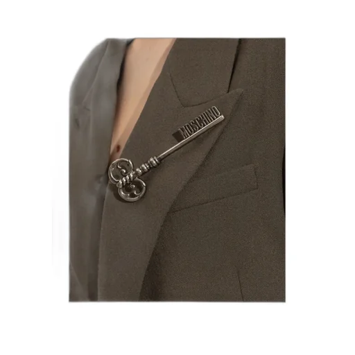 Moschino Logo Detailed Brooch