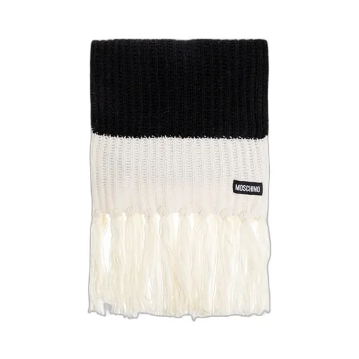 Ribbed-Knit Fringe Scarf