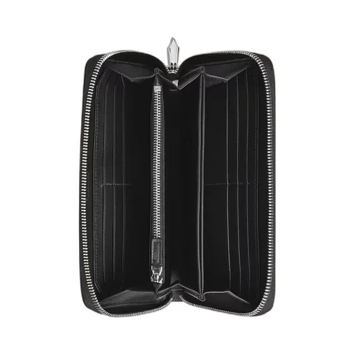 Zip-Around Leather Wallet