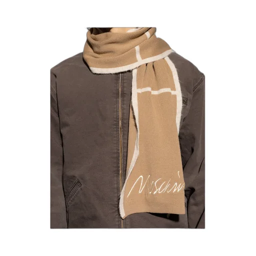 Logo-Embroidered Panelled Scarf