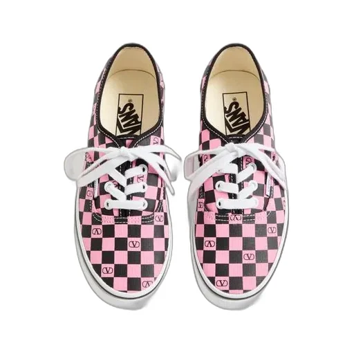 Valentino X Vans Checkerboard Lace-Up Sneakers
