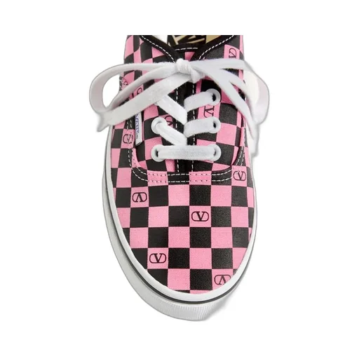 Valentino X Vans Checkerboard Lace-Up Sneakers