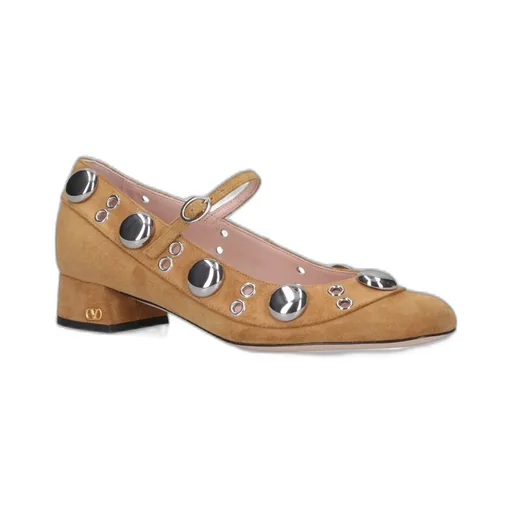 Valentino Vlogo Signature Eyelet Detailed Pumps