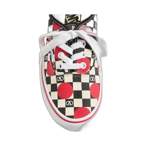 Valentino X Vans Checked Lace-Up Sneakers