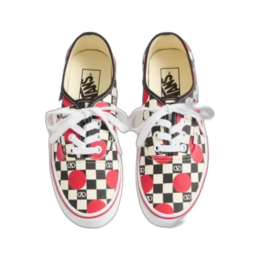 Valentino X Vans Checked Lace-Up Sneakers