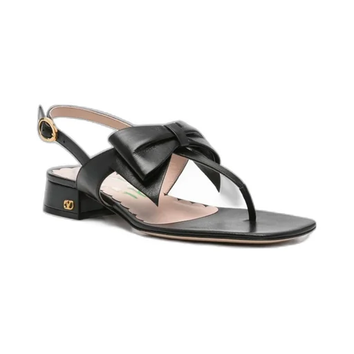 Bow-Embellished Sandals