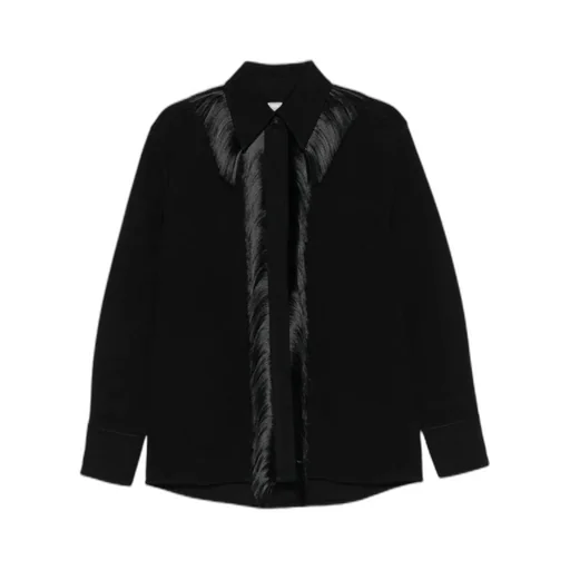 Jil Sander Long Sleeved Fringed Jacket