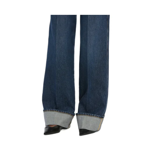 Frame Jeans The Cuffed Wide Leg Jeans
