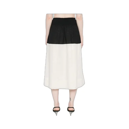 Two-Tone Midi Skirt