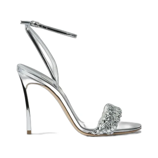 Round-Toe High-Heeled Sandals