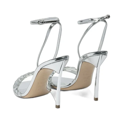 Round-Toe High-Heeled Sandals