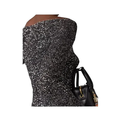 Stella Mccartney Sequin Off-Shoulder Jumper