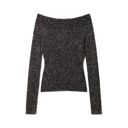 Stella Mccartney Sequin Off-Shoulder Jumper