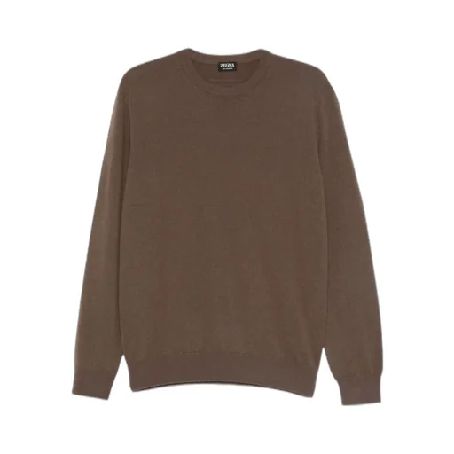Round-Neck Long-Sleeve Sweater