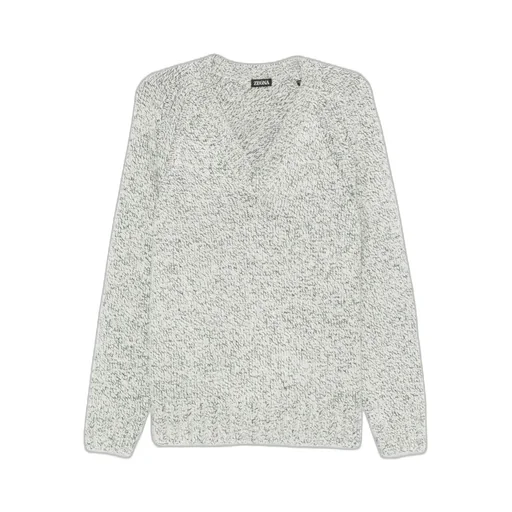 Speckled V-Neck Sweater