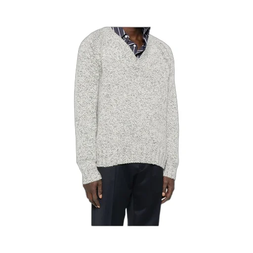 Speckled V-Neck Sweater